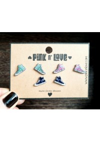 Boucles d'Oreilles Pink n' Love - Espadrilles Converse Pack de 3
